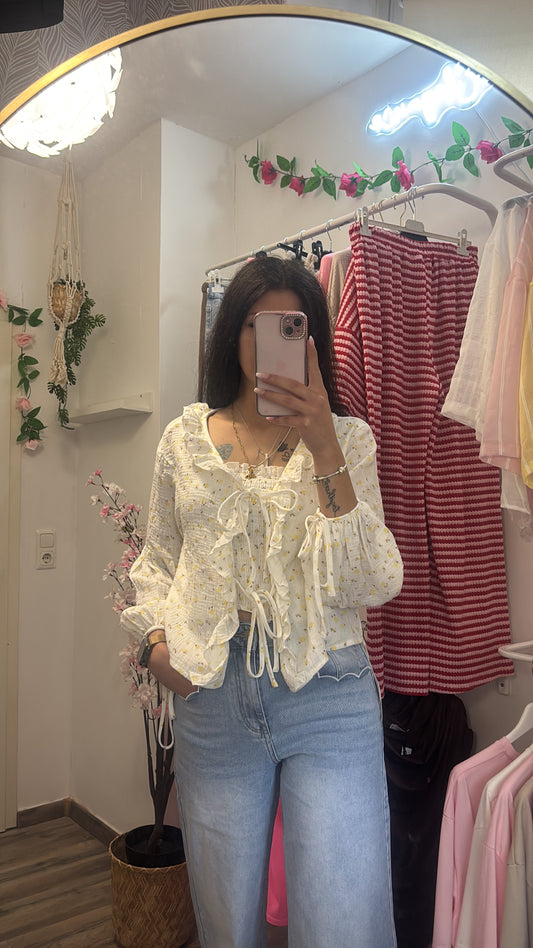Musselin Bluse Blümchen