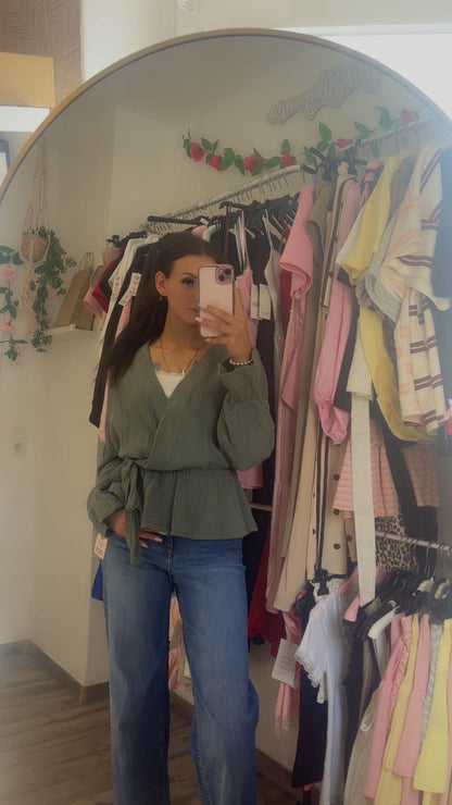 Wickelbluse Musselin